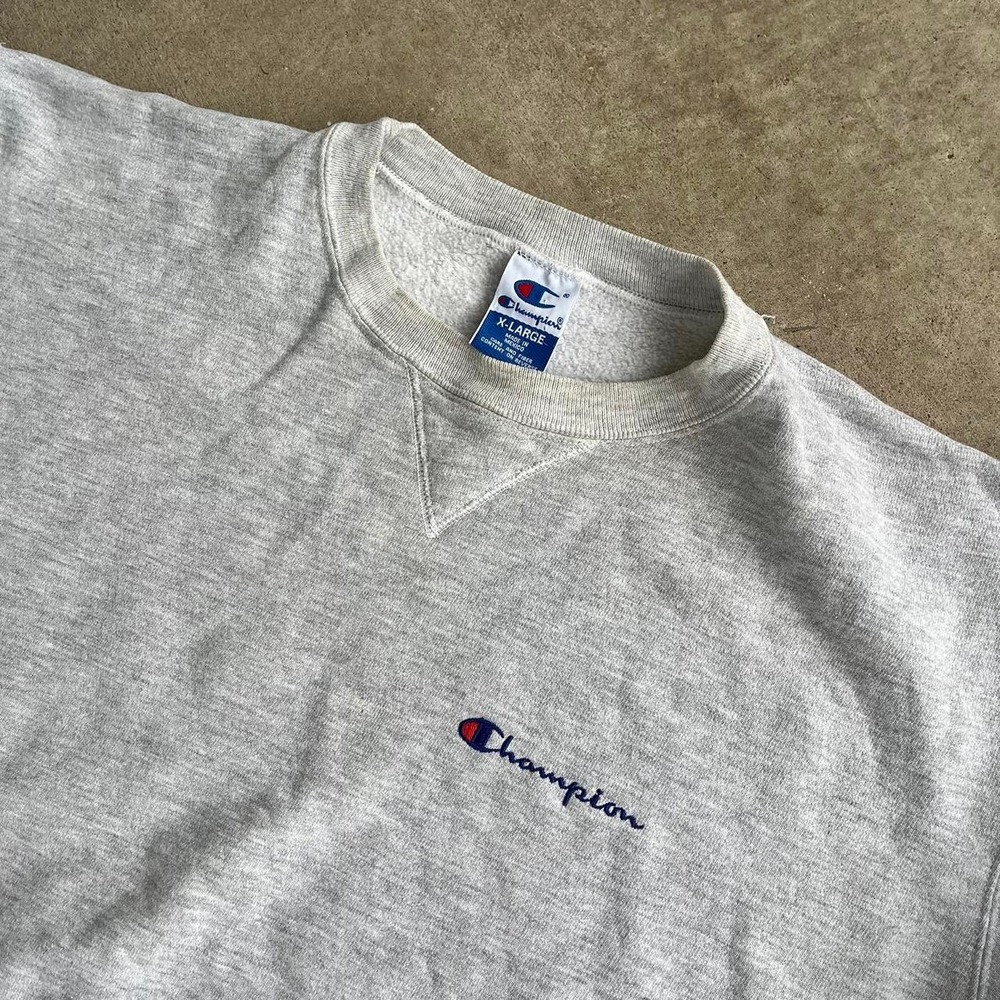 1990s Reverse Weave Embroidered Champion Sweater Size XL